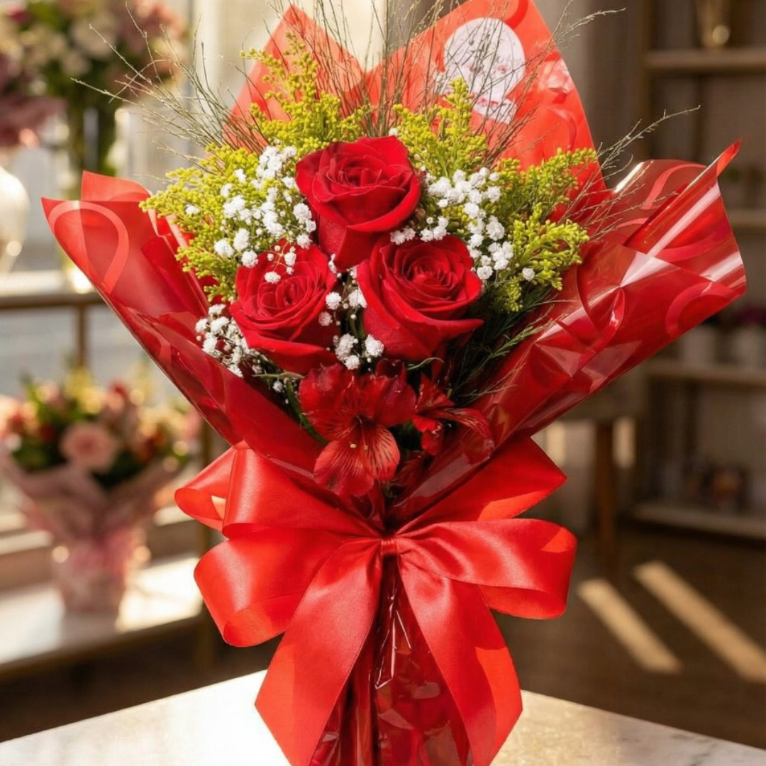 Buquê 3 Rosas